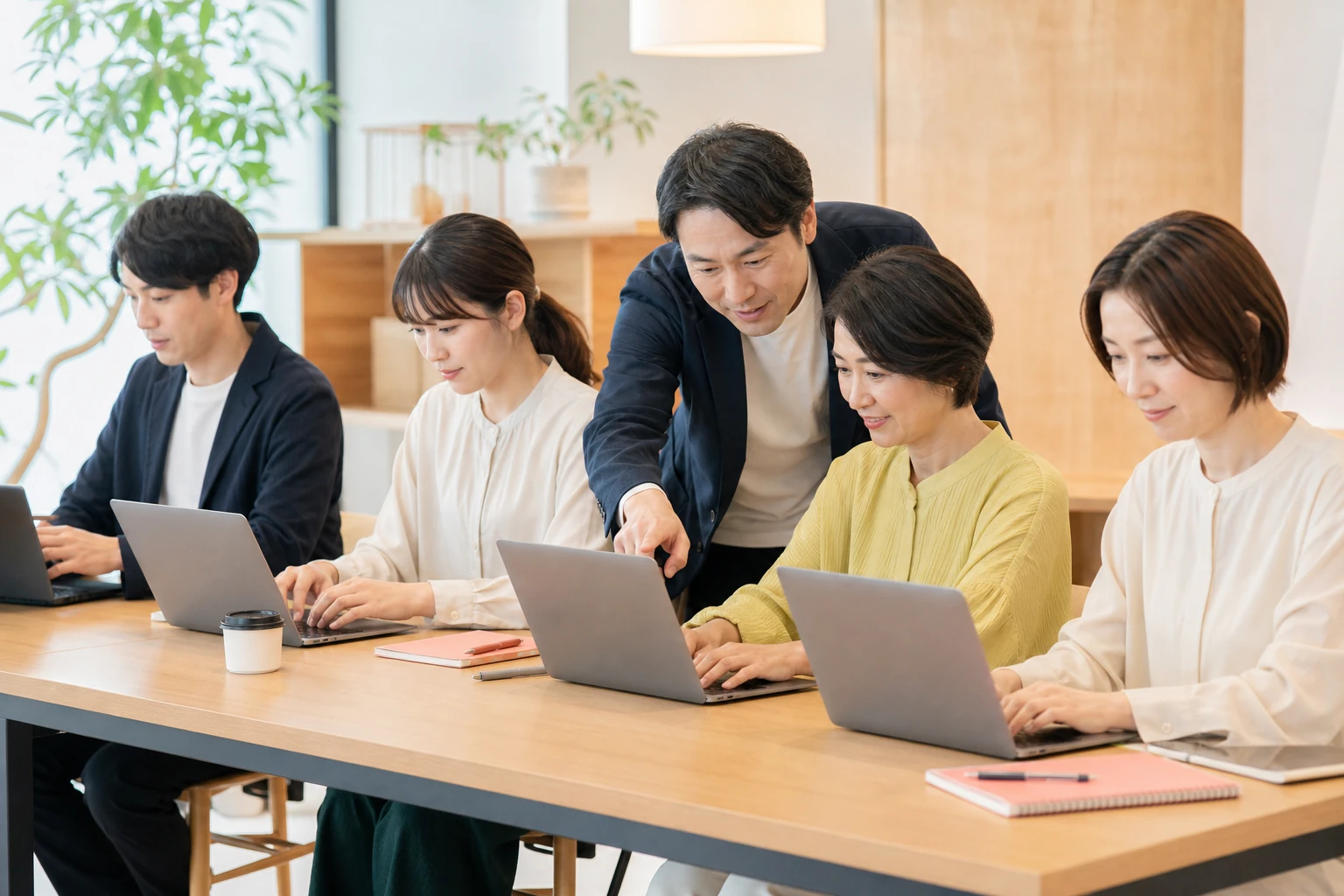 生成AIを学ぶ実践型研修のイメージ